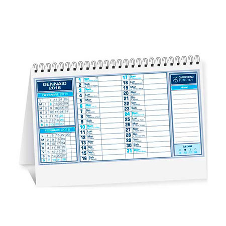 calendari da tavolo scrivania